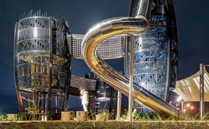 景区不锈钢滑梯